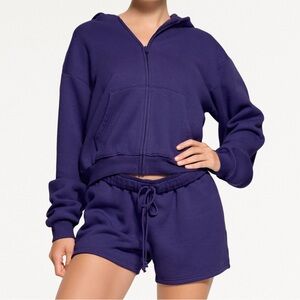 SKIMS Jacket Hoodie in Concord blue
